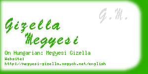 gizella megyesi business card